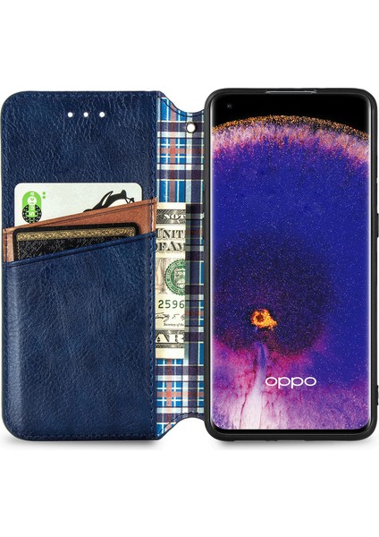 Yihang Boutique Oppo Find X5 Cüzdan Kılıfı ile Uyumlu, Kart Tutuculu, Pu Deri Flip Kickstand Kapak (Yurt Dışından)