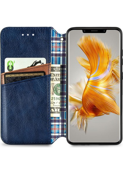 Yihang Boutique Huawei Mate 50 Pro Cüzdan Kılıfı ile Uyumlu, Kart Tutuculu, Pu Deri Flip Kickstand Kapak (Yurt Dışından)