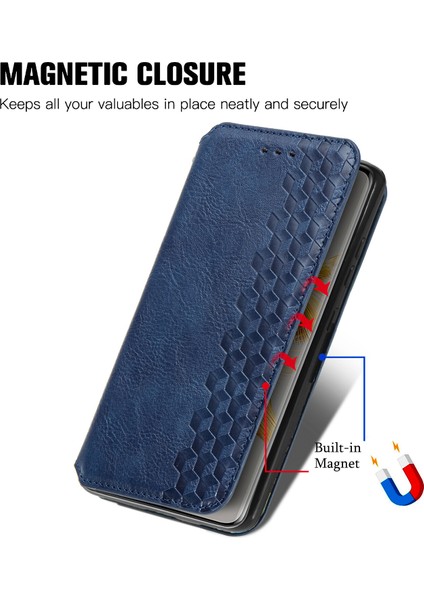 Yihang Boutique Huawei Mate 50 Pro Cüzdan Kılıfı ile Uyumlu, Kart Tutuculu, Pu Deri Flip Kickstand Kapak (Yurt Dışından)