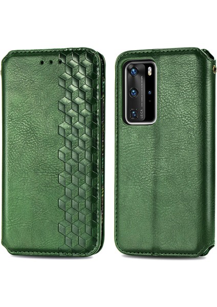 Huawei P40 Pro Cüzdan Kılıfı ile Uyumlu, Kart Tutuculu, Pu Deri Flip Kickstand Kapak (Yurt Dışından) indirimleri