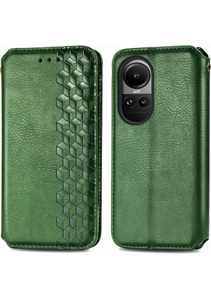 Oppo Reno 10 Pro 5g Cüzdan Kılıfı ile Uyumlu, Kart Tutuculu, Pu Deri Flip Kickstand Kapak (Yurt Dışından)