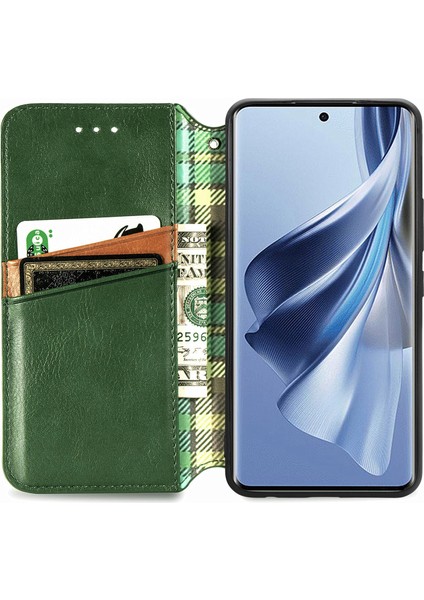 Oppo Reno 10 Pro 5g Cüzdan Kılıfı ile Uyumlu, Kart Tutuculu, Pu Deri Flip Kickstand Kapak (Yurt Dışından)