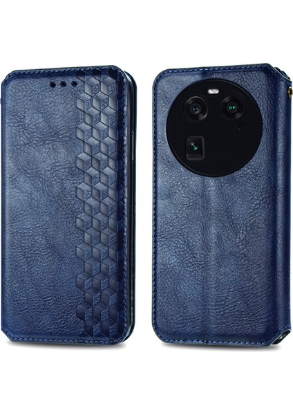 Oppo Find X6 Cüzdan Kılıfı ile Uyumlu, Kart Tutuculu, Pu Deri Flip Kickstand Kapak (Yurt Dışından)