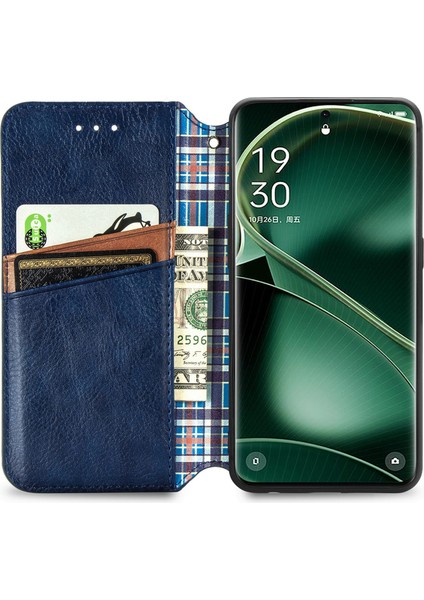 Oppo Find X6 Cüzdan Kılıfı ile Uyumlu, Kart Tutuculu, Pu Deri Flip Kickstand Kapak (Yurt Dışından)