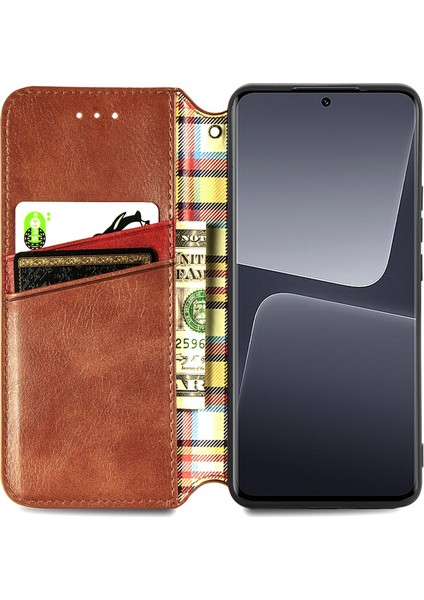 Xiaomi 13 Pro Cüzdan Kılıfı ile Uyumlu, Kart Tutuculu, Pu Deri Flip Kickstand Kapak (Yurt Dışından) modelleri