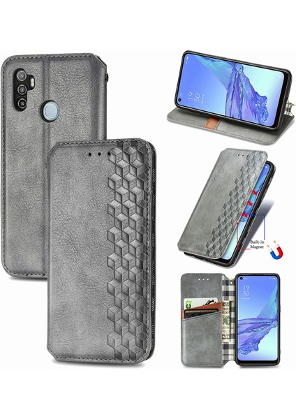 Yihang Boutique Oppo A53 2020 Cüzdan Kılıfı ile Uyumlu, Kart Tutuculu, Pu Deri Flip Kickstand Kapak (Yurt Dışından)