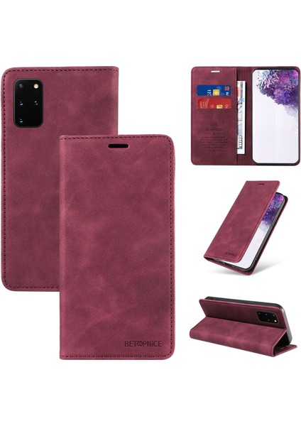 Samsung Galaxy S20 Plus Cüzdan Derisi ile Uyumlu-Rfıd Engellemeli Kart Sahipleri-Tpu Kapaklı Kapak (Yurt Dışından)