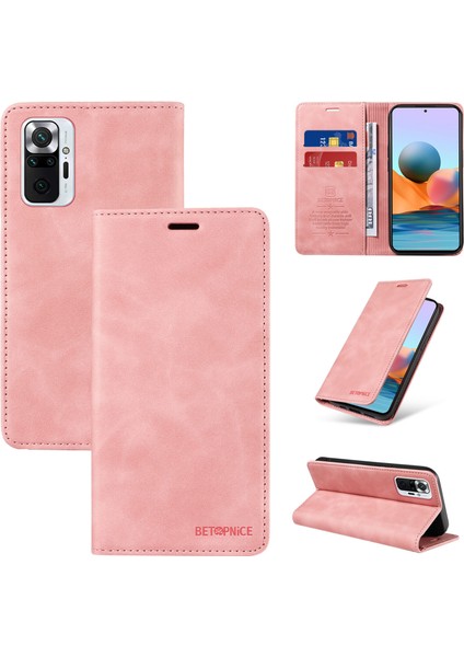 Xiaomi Redmi Note 10 Pro Max Cüzdan Derisi ile Uyumlu-Rfıd Engellemeli Kart Sahipleri-Tpu Kapaklı Kapak (Yurt Dışından)