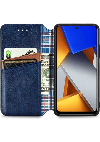 Xiaomi Poco M4 Pro Cüzdan Kılıfı ile Uyumlu, Kart Tutuculu, Pu Deri Flip Kickstand Kapak (Yurt Dışından) modelleri