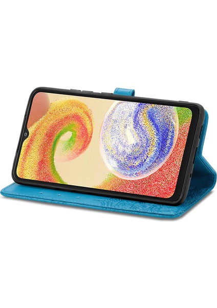 Samsung Galaxy A04 ile Uyumlu El Standı Fonksiyonlu Cüzdan Kabartmalı Pu Deri Kart Tutucu (Yurt Dışından) indirimleri