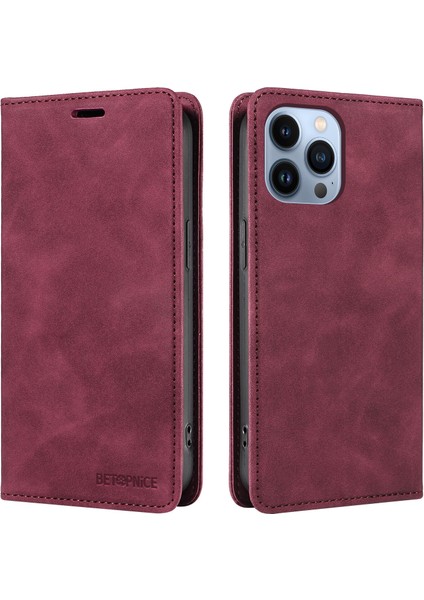 iPhone 12 Pro Max Cüzdan Derisi ile Uyumlu-Rfıd Engellemeli Kart Sahipleri-Tpu Kapaklı Kapak (Yurt Dışından)