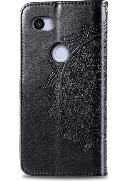 Google Pixel 3A Xl ile Uyumlu El Standı Fonksiyonlu Cüzdan Kabartmalı Pu Deri Kart Tutucu (Yurt Dışından) modelleri