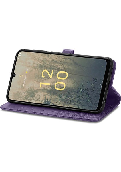 Nokia C31 ile Uyumlu El Standı Fonksiyonlu Cüzdan Kabartmalı Pu Deri Kart Tutucu (Yurt Dışından) indirimleri