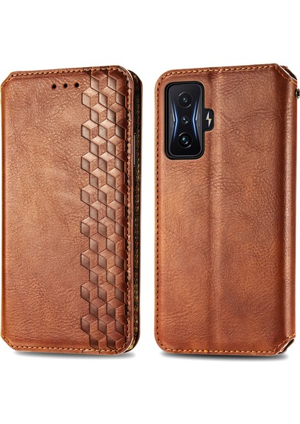 Xiaomi Poco F4 Gt Cüzdan Kılıfı ile Uyumlu, Kart Tutuculu, Pu Deri Flip Kickstand Kapak (Yurt Dışından)