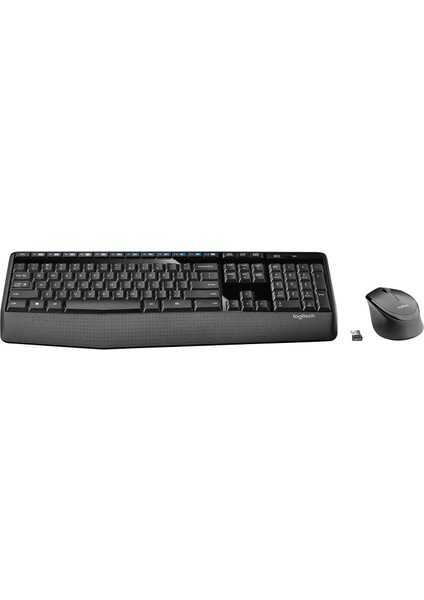 Çetiner Group MK345 Kablosuz Klavye Mouse Seti, Tam Boyutlu Ayarlanabilir Ayaklı Klavye, Medya Denetimi, 10 M Kullanım Mesafesi, Sıvı Dökülmesine Dayanıklı, Türkçe Q Klavye, Siyah