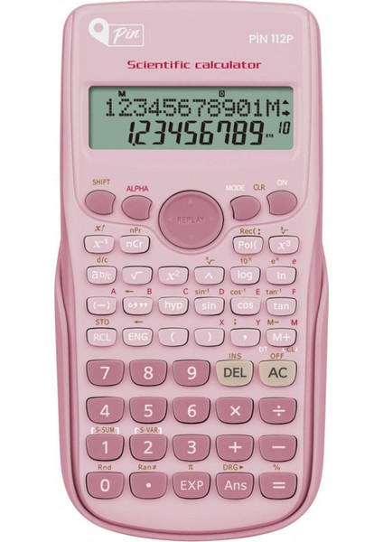 112P Fonksiyonel Bilimsel Hesap Makinesi Pembe