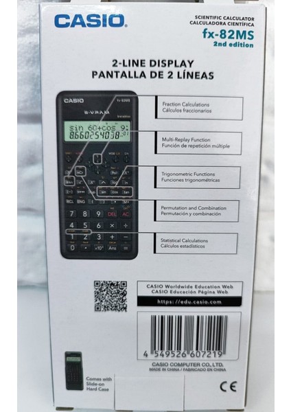 FX-82MS W2- 2. Versiyon Bilimsel Fonksiyonlu Hesap Makinesi 240 Fonksiyonlu fırsatları