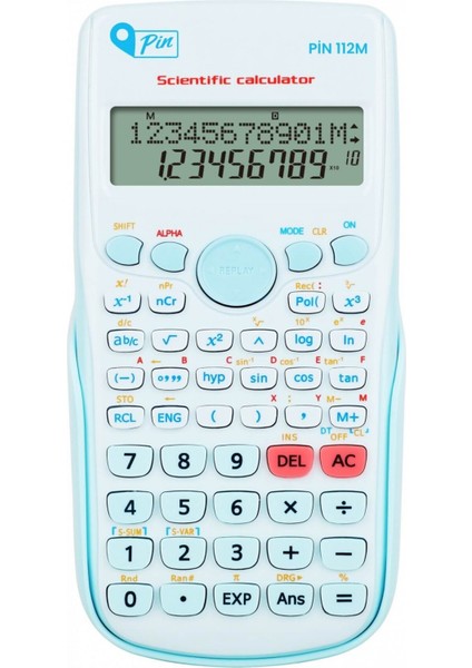 112M Fonksiyonel Bilimsel Hesap Makinesi Mavi