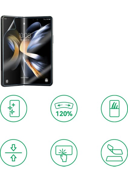 Samsung Galaxy Z Fold 5 Hizalama Aparatlı S-Fit Body Ekran Koruyucu