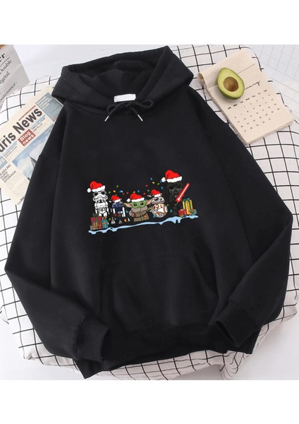 Star Wars Happy New Year Kapşonlu Sweatshirt
