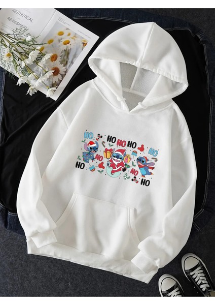 Stitch Happy New Year Kapşonlu Sweatshirt fiyatları