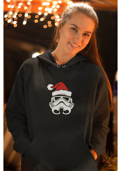 Star Wars Stormtrooper Yeni Yıl Kapşonlu Sweatshirt