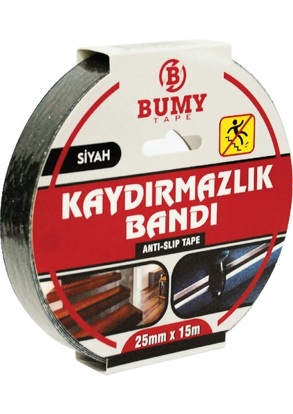 Merdiven Kaydırmazlık Bandı Siyah / 25 mm x 15 mt