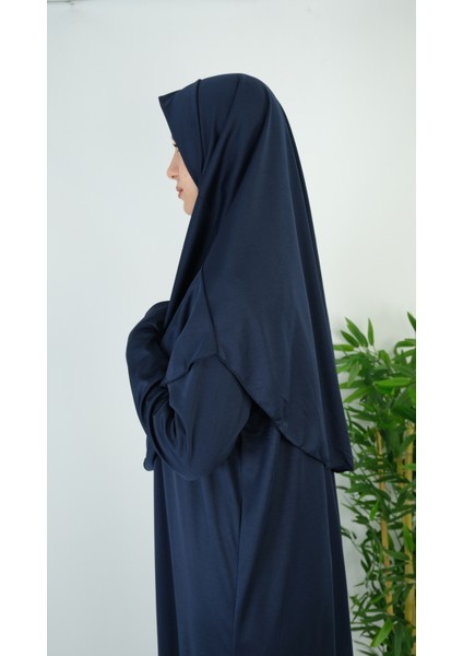 Lacivert Fermuarlı Pratik Namaz Elbisesi fiyatları