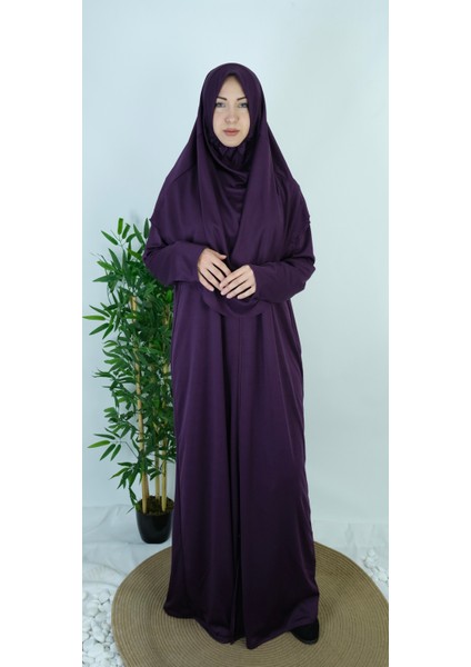 Mürdüm Fermuarlı Pratik Namaz Elbisesi fırsatları