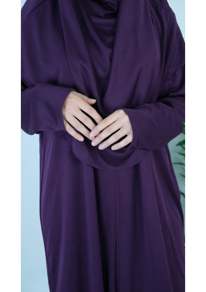 Mürdüm Fermuarlı Pratik Namaz Elbisesi indirimleri