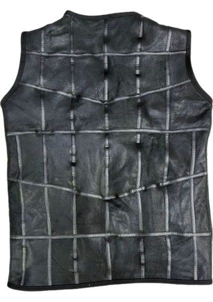 Patchwork Içi Kürk Dışı Süet Deri Biye Detaylı Yelek fırsatları