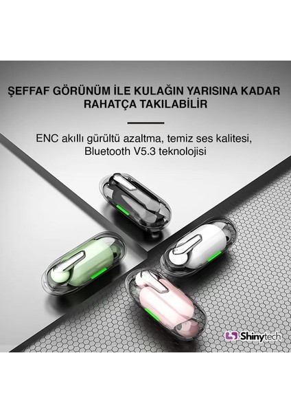 ST69 Tws Beyaz Kablosuz Kulaklık