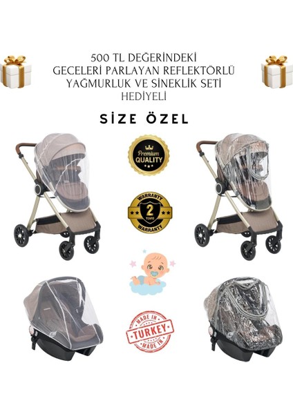 Range Çift Yönlü 6 In 1 Yeni Nesil Travel Sistem Bebek Arabası