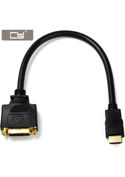 Cy 10 cm DVI Dişi HDMI Uyumlu Erkek Adaptör Dönüştürücü Kablosu Pc Dizüstü Hdtv Için (Yurt Dışından)