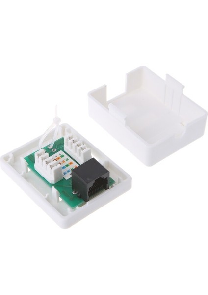Cat6 RJ45 8P8C Utp Korumasız Tek Bağlantı Noktalı Masaüstü Montaj Kutusu W8ED (Yurt Dışından) indirimleri