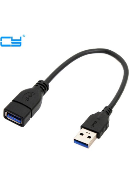 USB 3.0 Tip-A Erkek - USB 3.0 Tip-A Dişi Uzatma Kablosu 20CM 5gbps (Yurt Dışından)