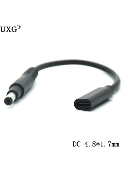 USB Tip C Dişi 4.8*1.7mm Erkek Tak Dönüştürücü Dc Güç Jakı Dizüstü Bilgisayar Şarj Kablosu Için Hp Compaq 500 510 520 530 540 550 620 (Yurt Dışından) fiyatları