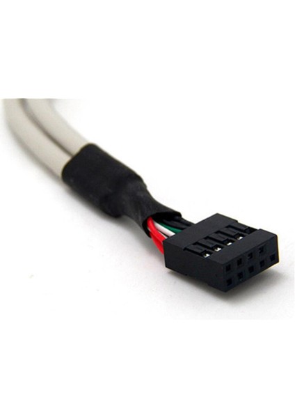 Anakart Dahili 9pin Pitch Çift Bağlantı Noktalı USB 2.0 A Dişi Vida Kilit Panel Montaj Kablosu Bilgisayar Pc Için 0.3 M (Yurt Dışından)