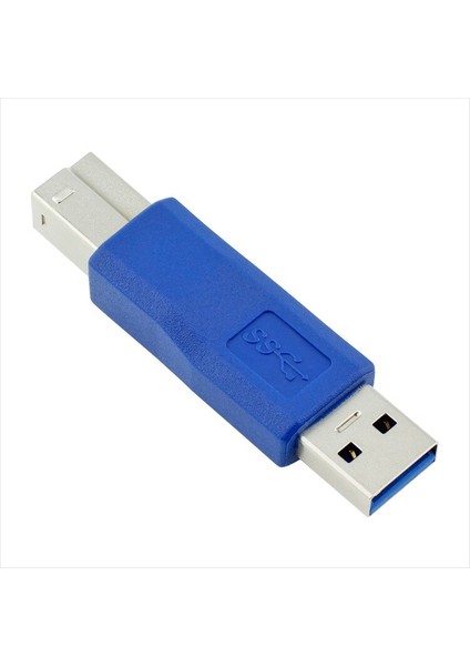 Standart USB 3.0 Tip A Erkek - USB 3.0 Tip B Erkek Fiş Konnektör Adaptörü Usb3.0 Dönüştürücü Adaptör Am - Bm (Yurt Dışından) modelleri