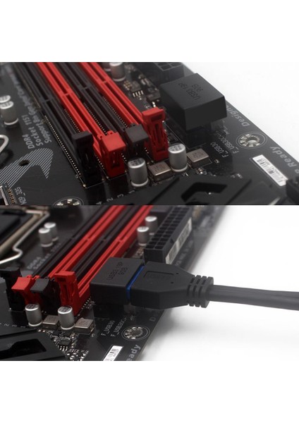 USB 3.0 19P 20P 90 Derece Bilgisayar Anakartı Başlık Adaptörü Plug-In Dönüştürücü Bilgisayar Masaüstü Yüksek Hızlı Anakart Konnektör Fişleri (Yurt Dışından) fırsatları