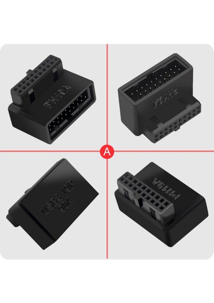 USB 3.0 19P 20P 90 Derece Bilgisayar Anakartı Başlık Adaptörü Plug-In Dönüştürücü Bilgisayar Masaüstü Yüksek Hızlı Anakart Konnektör Fişleri (Yurt Dışından) indirimleri