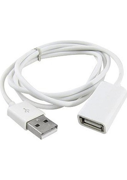 1m Beyaz Pvc Metal USB 2.0 Erkek Dişi Uzatma Adaptör Kablosu Kablosu 1m 3ft Veri Kabloları (Yurt Dışından)