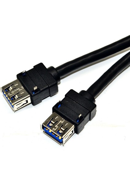 Konektör USB 3.0 Panel Montajlı Çift Bağlantı Noktalı Usb3.0 Dişi Vida Panel Montajlı Anakart 20 Pin 20PIN Başlık Düz Kablo Kablosu (Yurt Dışından) indirimleri