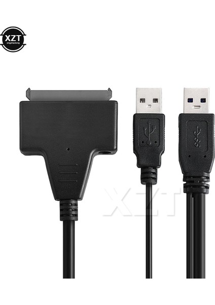 1 Adet USB 2.0 - Sata 15 7 Pin Veri Güç USB Kablosu Adaptörü Için 2.5 Inç HDD SSD Desteği Windows 98 / Me / Xp / 2000 / Vista (Yurt Dışından)