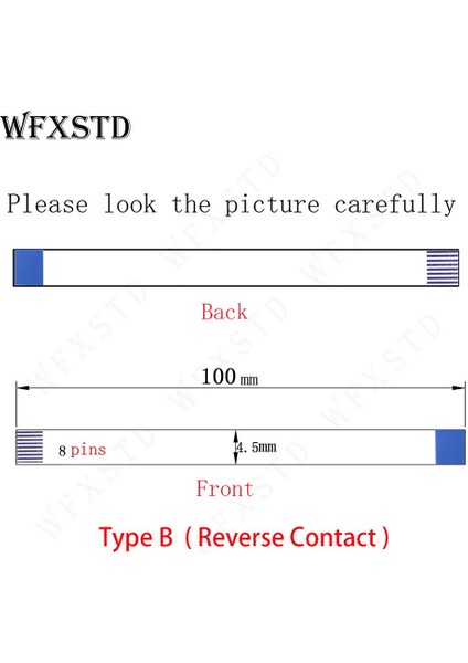 8 Pins 100MM * 4.5mm Tip B Yeni Flex Kablo Aynı Taraf Bakır Awm 20706 105C 60V Vw-1 Pin Iletişim (Yurt Dışından) fiyatları