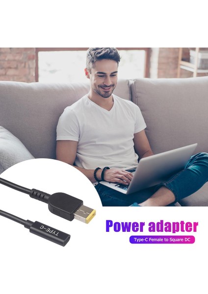 Aloyseed Tip-C Dişi Kare Dc Erkek Fiş Pd Şarj Kablosu Güç Adaptörü Konektörü Lenovo Thinkpad Laptop Şarj Cihazı Kablosu (Yurt Dışından) indirimleri