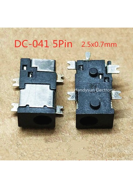 2.5mm Diyafram DC-041 Dc Güç Soketi Dişi Soket Arası 5-Pin Yama Sonrası Güç Kafası Şarj Tabanı Konnektör Adaptörü (Yurt Dışından)
