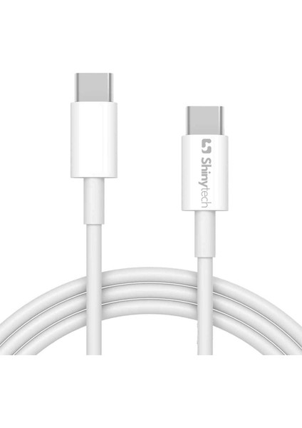 Apple iPhone iPad Uyumlu Usb-C To Usb-C Şarj Kablosu (1m) Beyaz