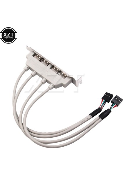 4 Port USB 2.0 Ila 9 Pin Anakart Başlık Braketi Uzatma Kablosu Bilgisayar Arka Panel Braketi 9pin Sıcak Satış Adaptörü Yeni (Yurt Dışından) modelleri