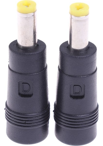 2 Adet 5.5x2.5mm Kadın 5.5x2.1mm Erkek Dc Güç Konektörü Adaptörü Dizüstü Bilgisayar (Yurt Dışından)